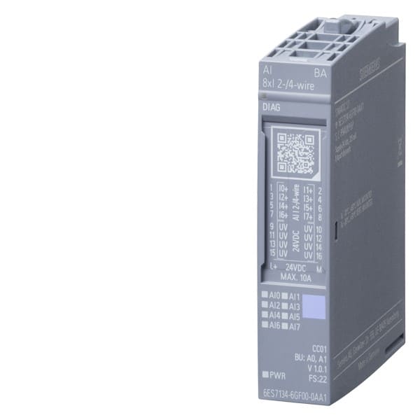SIEMENS SIE6ES71346GF000AA1 ET 200SP, AI 8XI 2-/4-WIRE BASIC