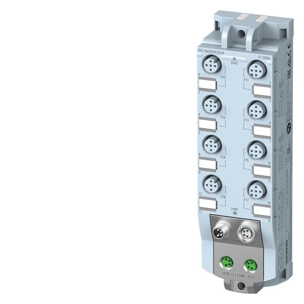 SIEMENS SIE6ES71435AH000BA0 ET 200AL, DIQ 16X24VDC/0,5A, 8XM12