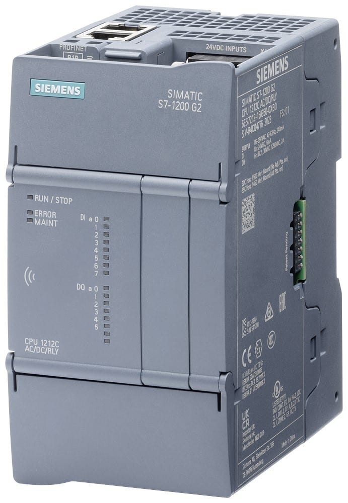 SIEMENS SIE6ES72121HG500XB0 CPU 1212C ,DC/DC/RLY, 8DI/6DO