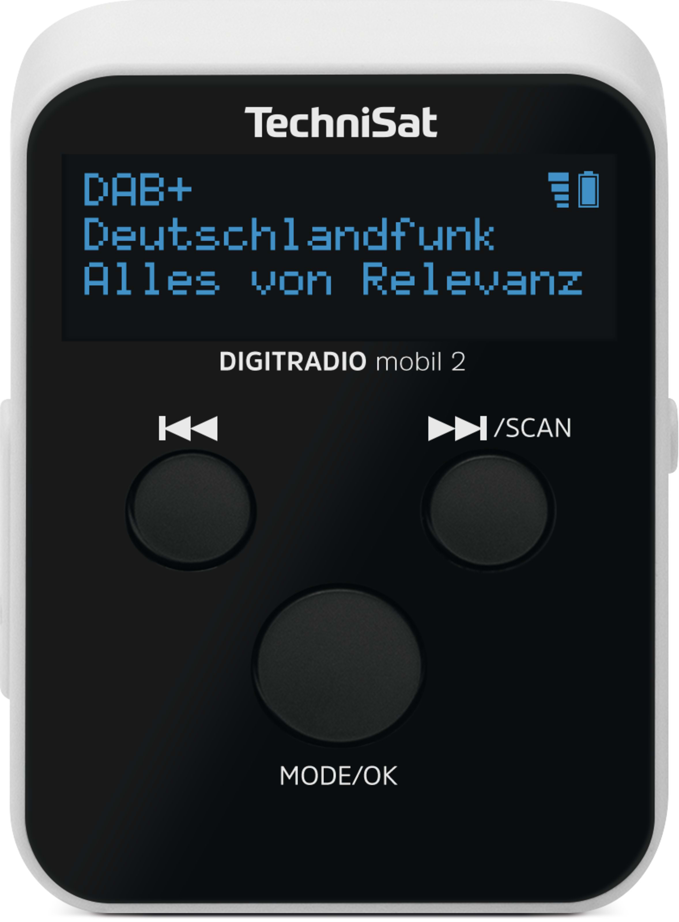 Technisat - TCT0000/3904 Radioclip tragbar 2.5W UKW/DAB+ RDS Akku