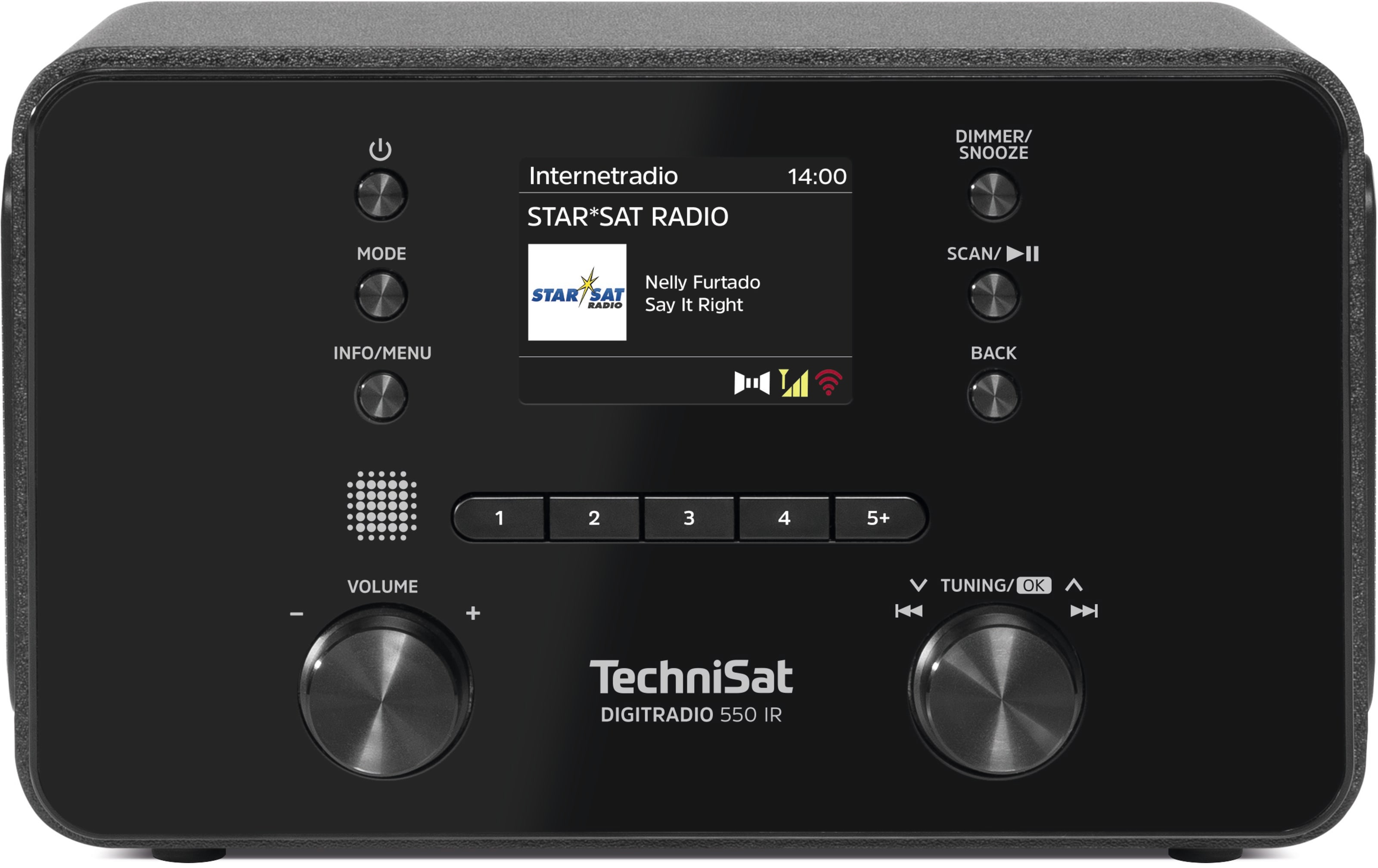 Technisat - TCT0000/3995 Internetradio 10W UKW/DAB+ BT MP3 Weck/S