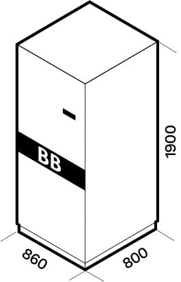 RPS(RIELLO UPS) RIEK190480PV83TNPA BTC 1900 480V BB V8 3T