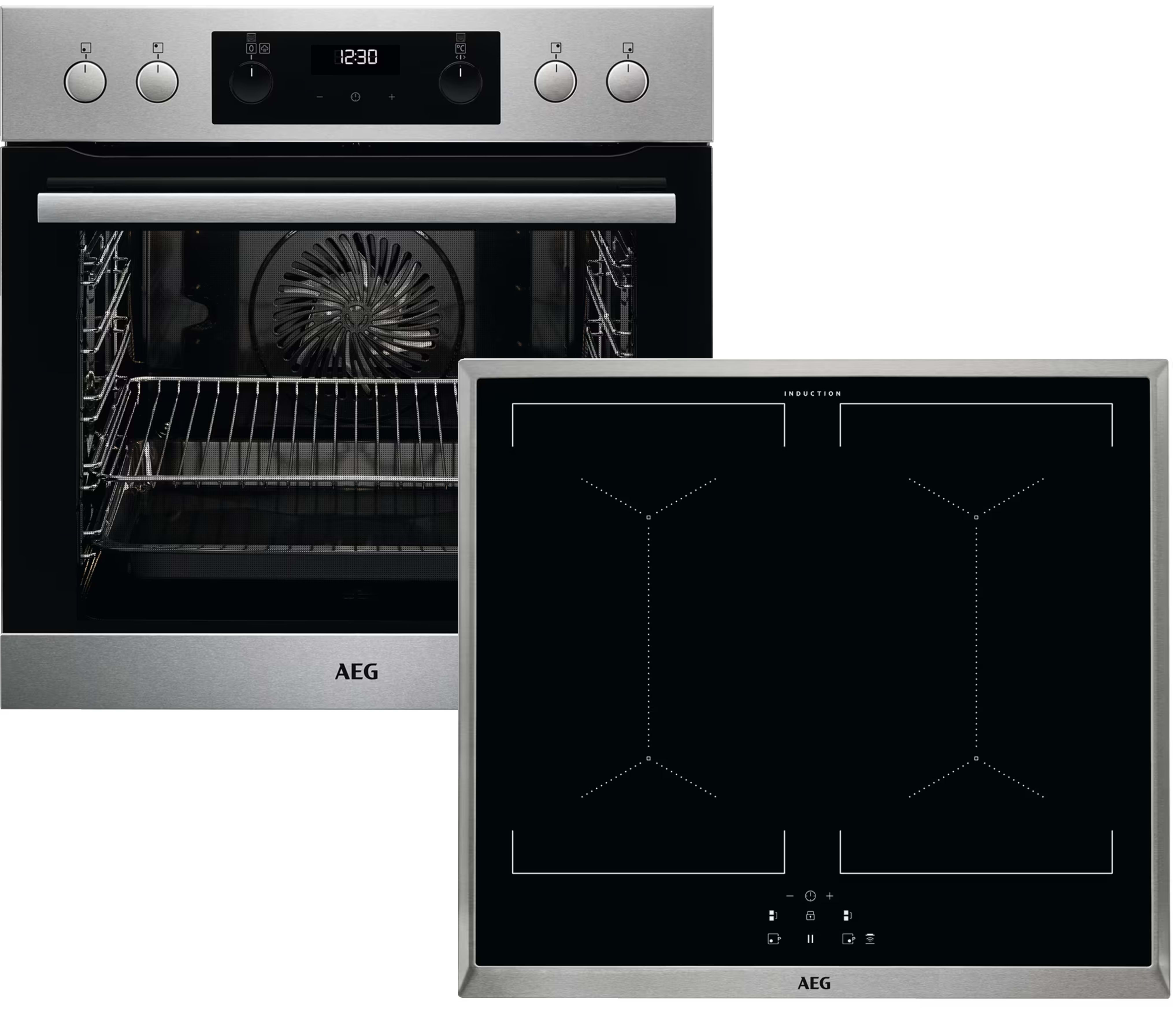 AEG HAUSGERATE AGZ940321376+949597 E-Herd Set: EEB355020M + IEE64050XB edel