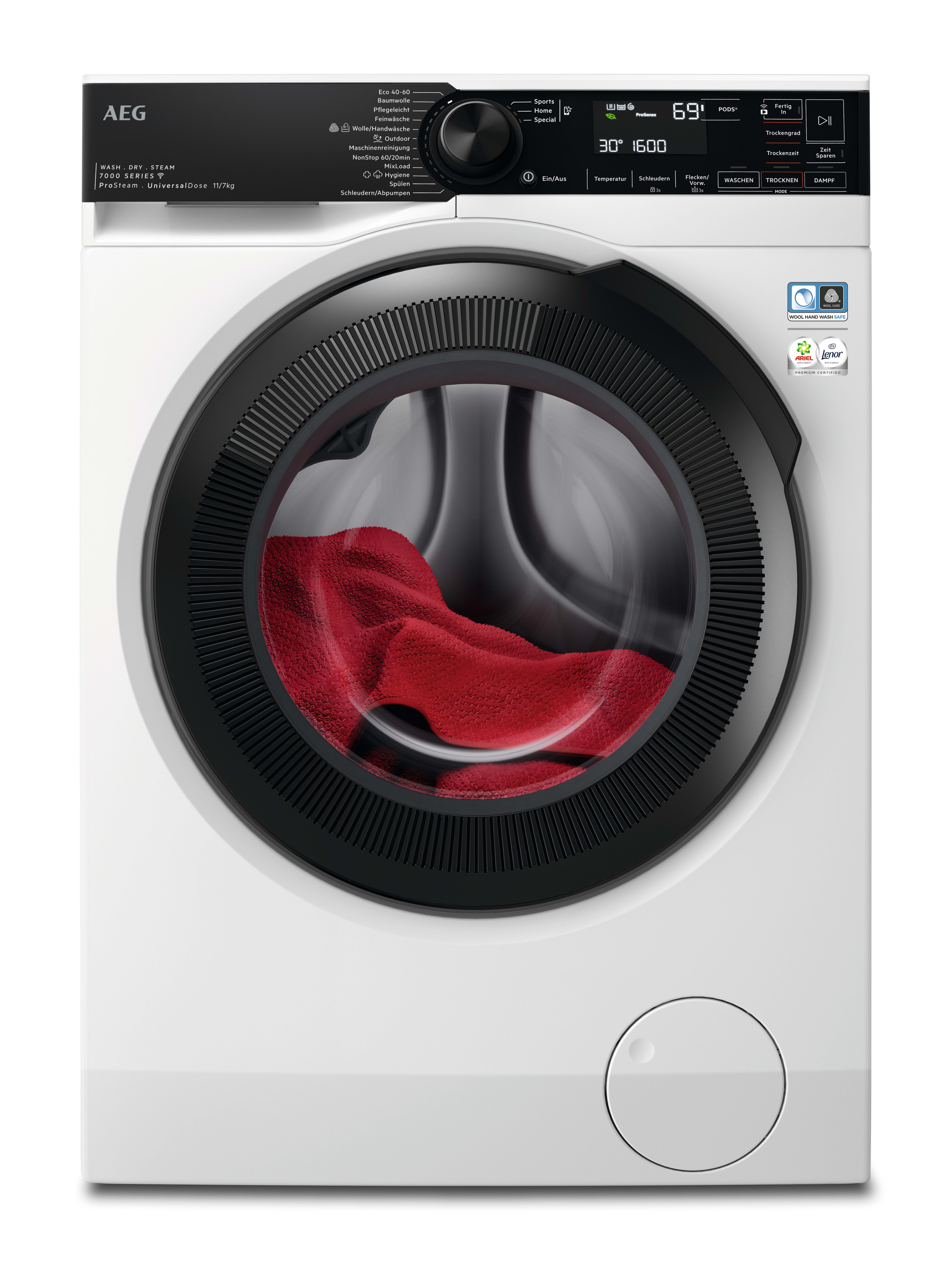 AEG HAUSGERATE - AGZ914611502 Waschtrockner 1600U/min 11/7kg Disp AqCo