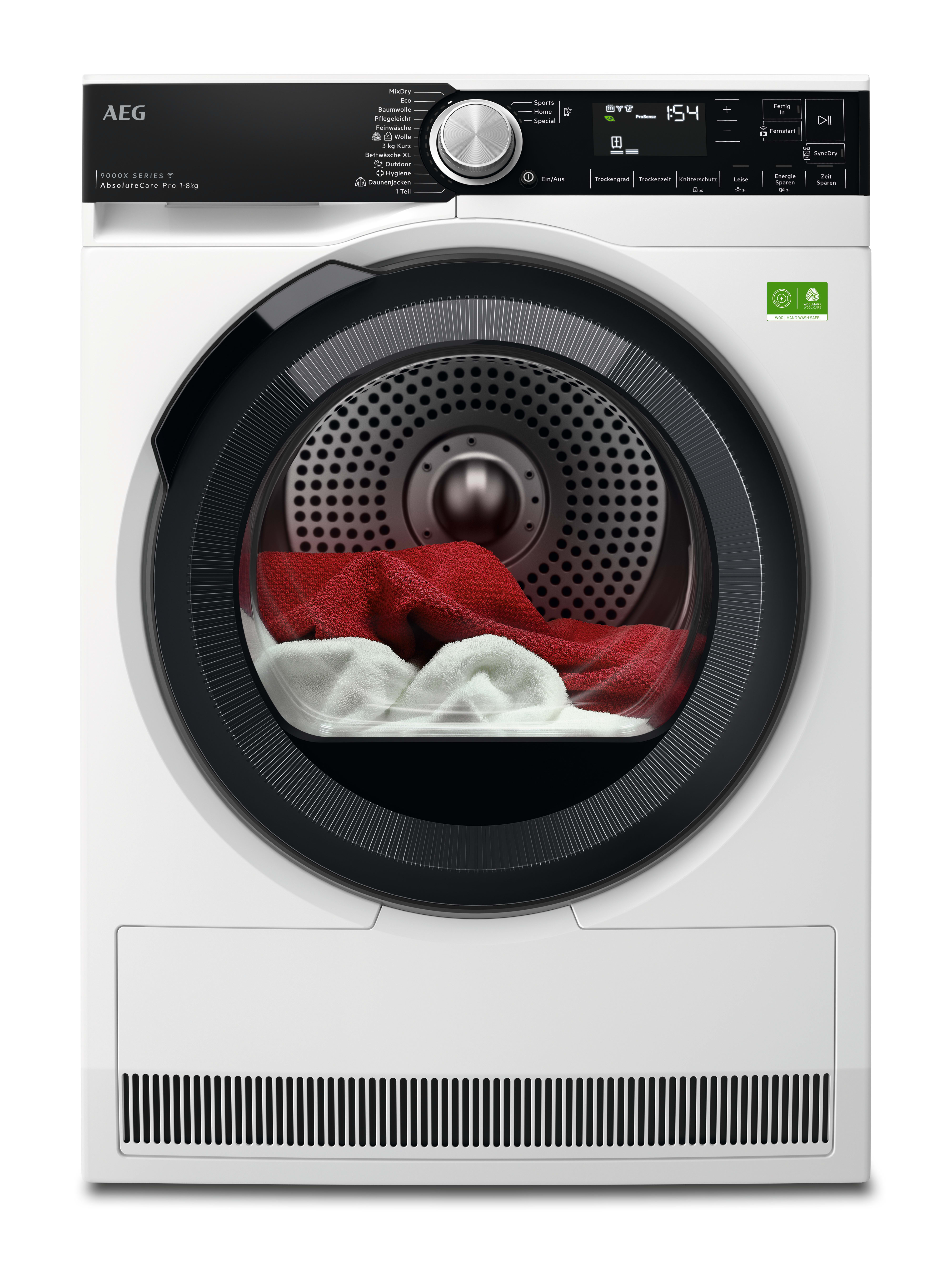 AEG HAUSGERATE AGZ916099861 WAschetrockner WP 8kg 12Pr 3D Scan Sync