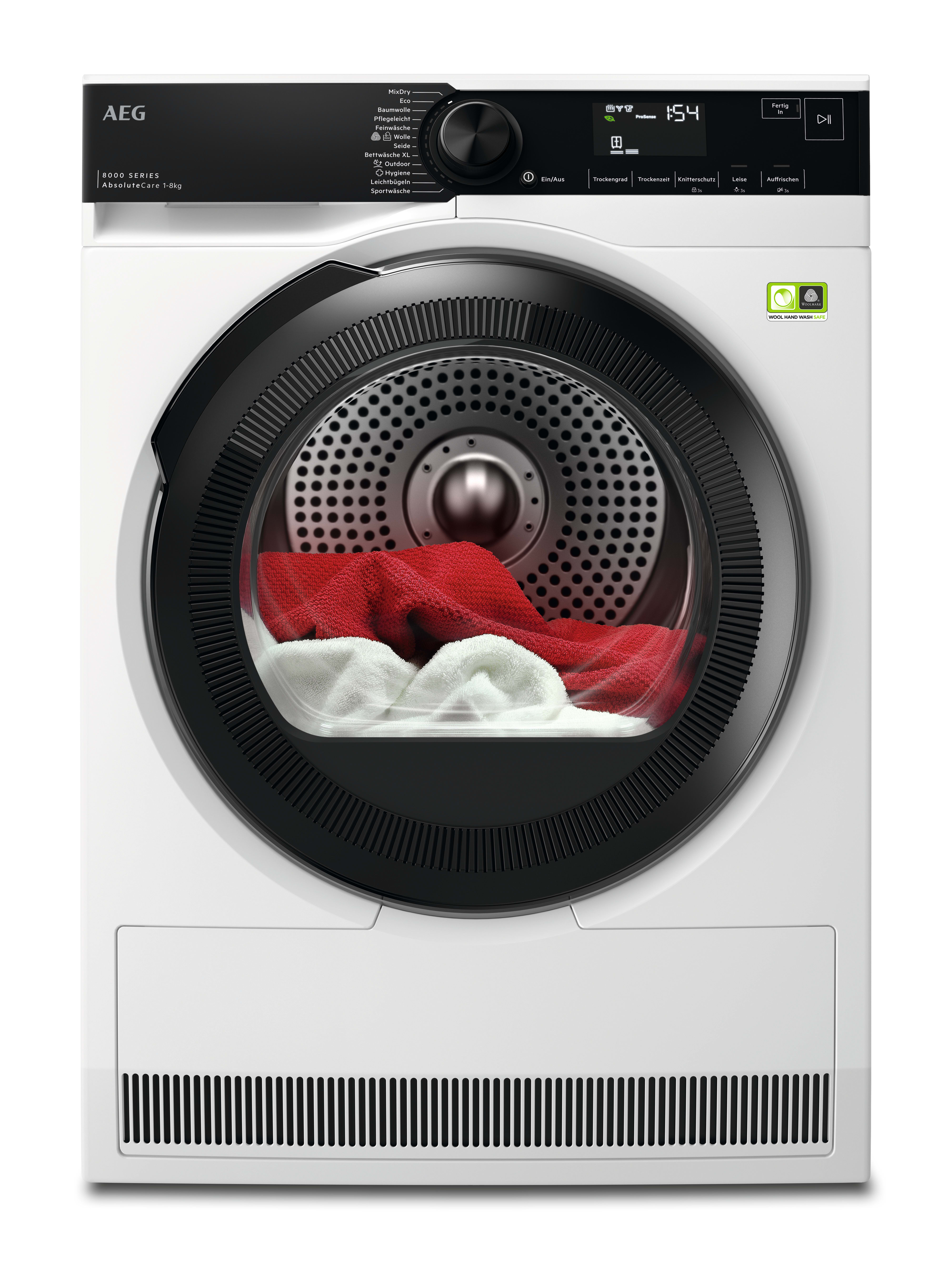 AEG HAUSGERATE AGZ916099858 WAschetrockner WP 8kg 12Prog. Disp. B w