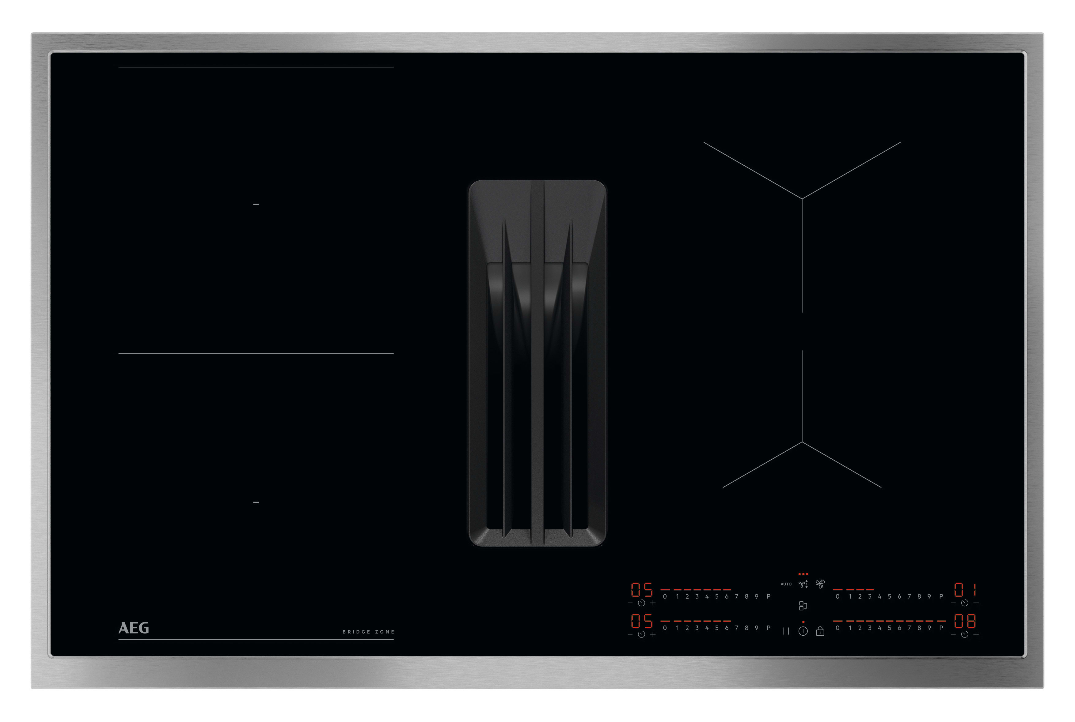 AEG HAUSGERATE - AGZ949598360 Glaskeramik Kochstelle 80cm 4xInd 1xBrid