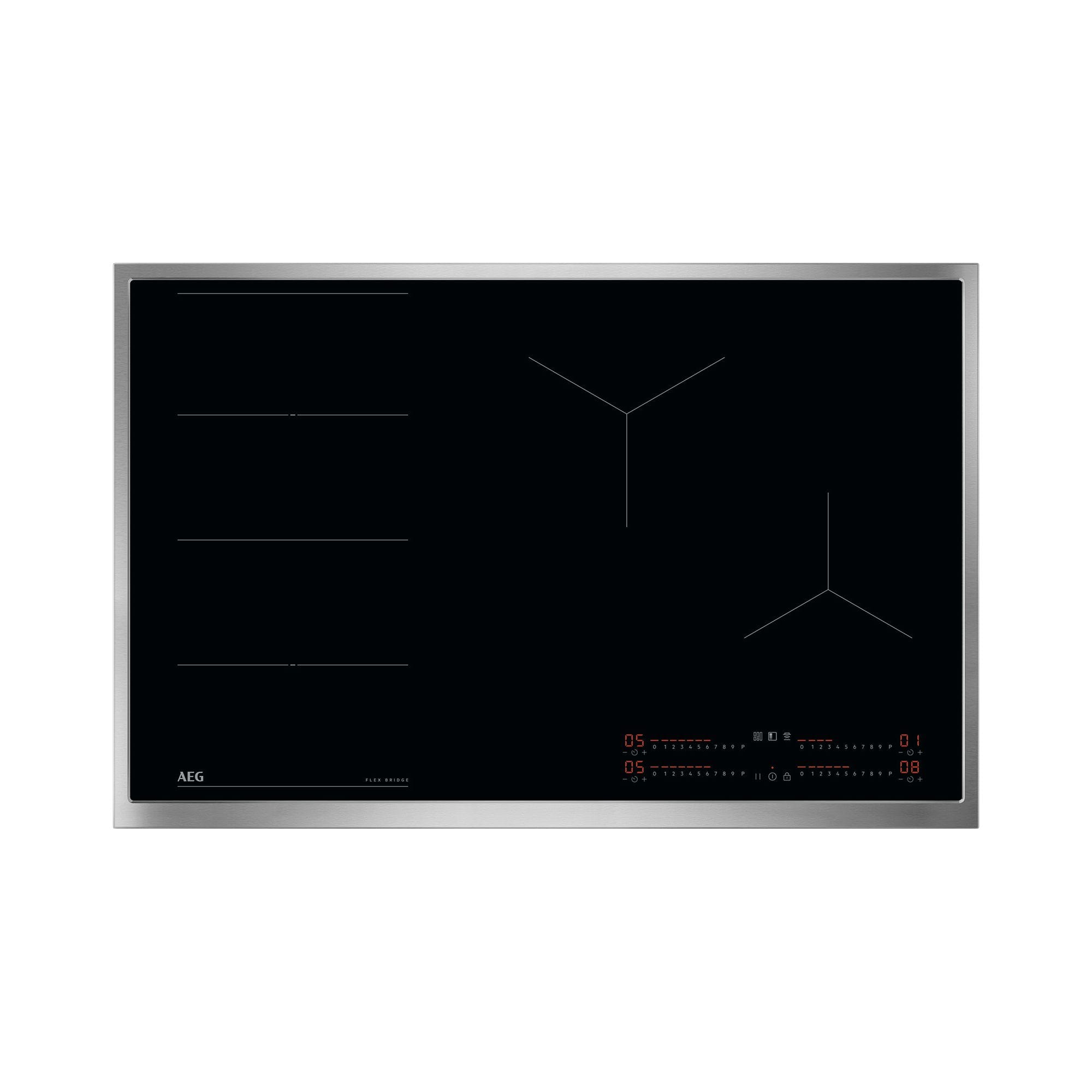 AEG HAUSGERATE AGZ949598413 Glaskeramik Kochstelle 80cm 4xInd 1xFlex