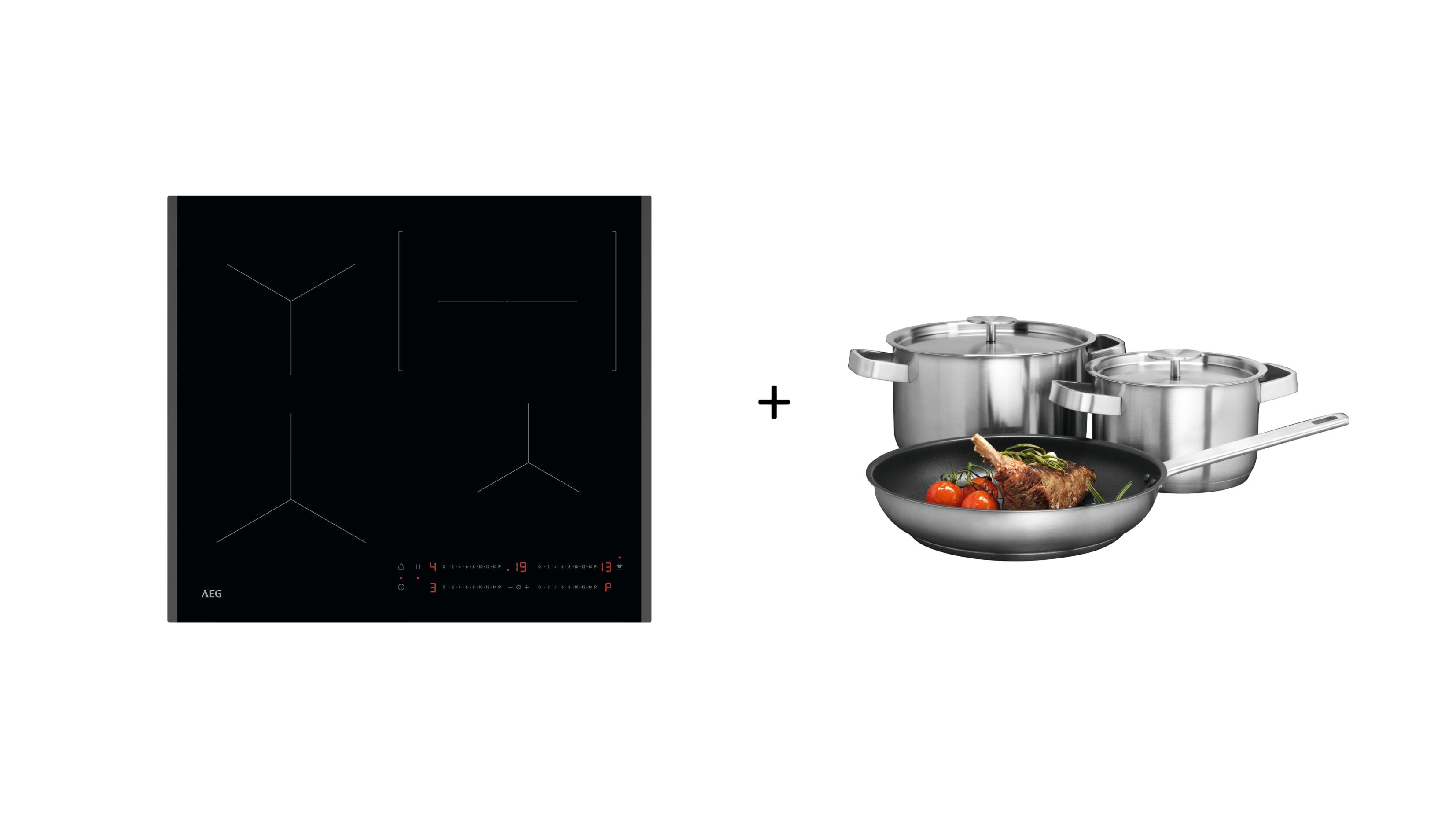 AEG HAUSGERATE - AGZ801419296 Set: Kochstelle Ind. TO64IC00FB + Koch-/