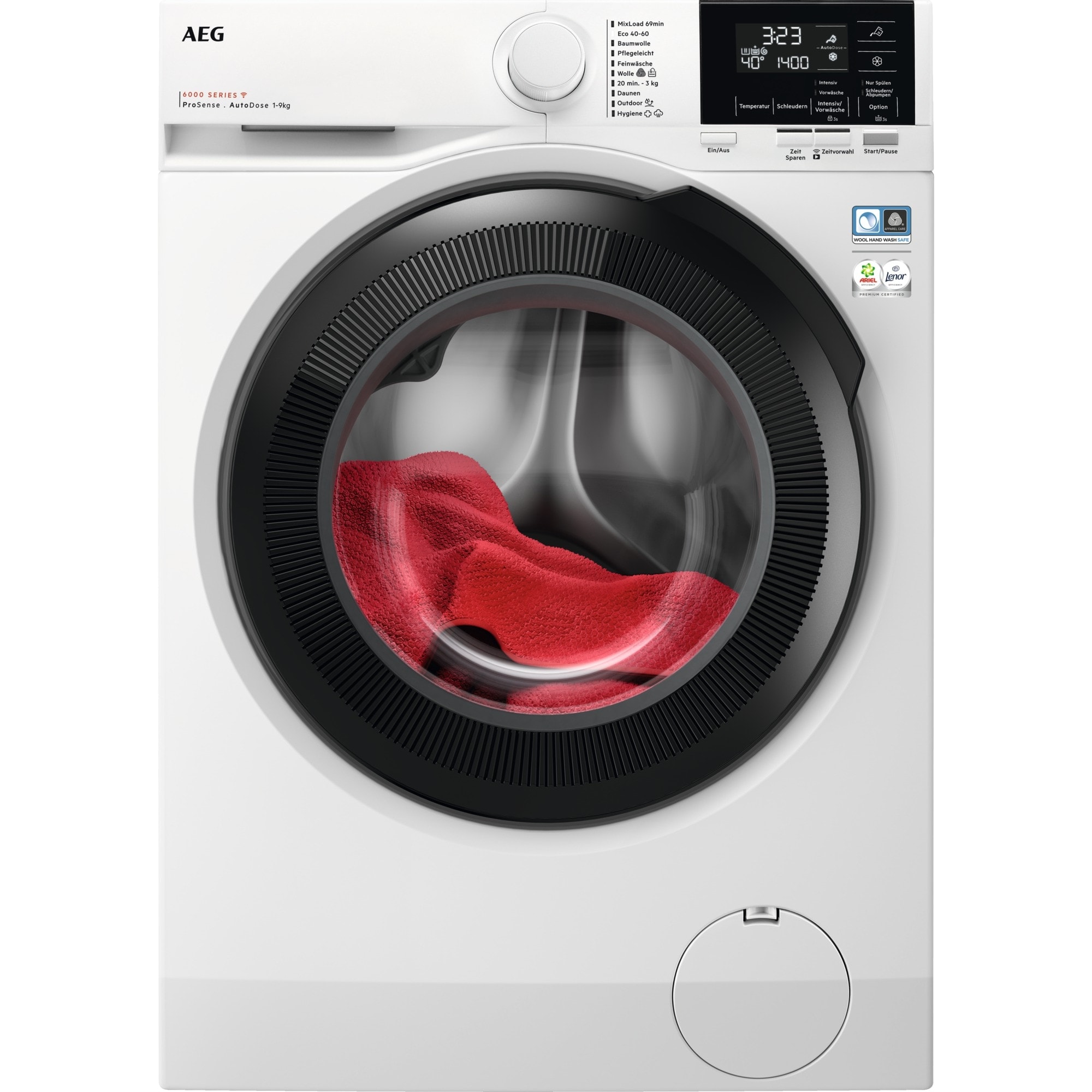 AEG HAUSGERATE AGZ914915144 Waschmaschine 1400U/min 9kg Disp AqCo Pr