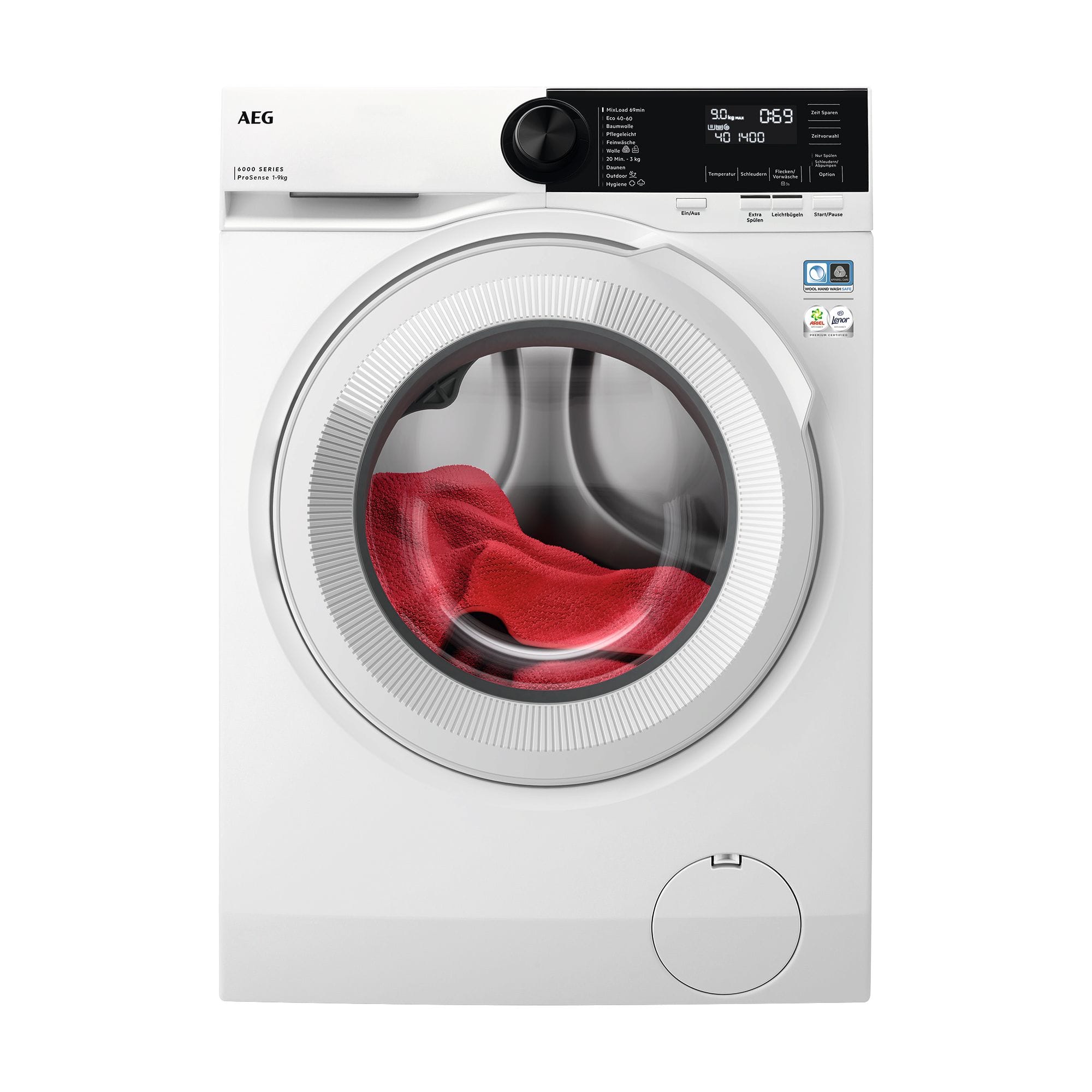 AEG HAUSGERATE AGZ914915738 Waschmaschine 1400U/min 9kg Disp AqCo Pr