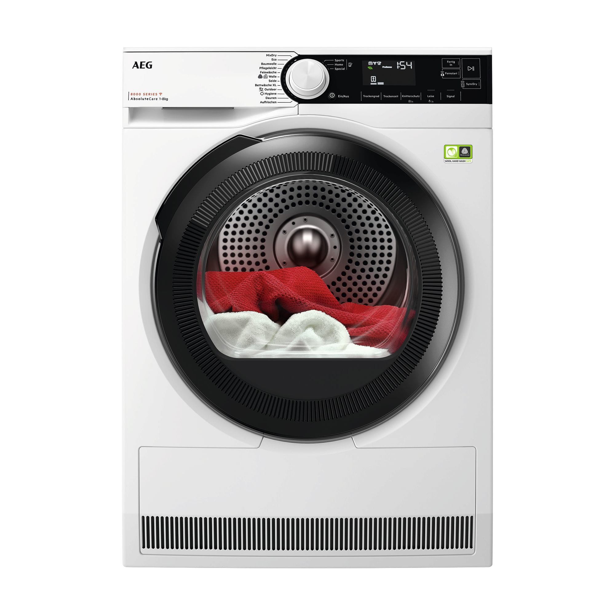 AEG HAUSGERATE AGZ916099857 WAschetrockner WP 8kg 12Prog Disp B ws-
