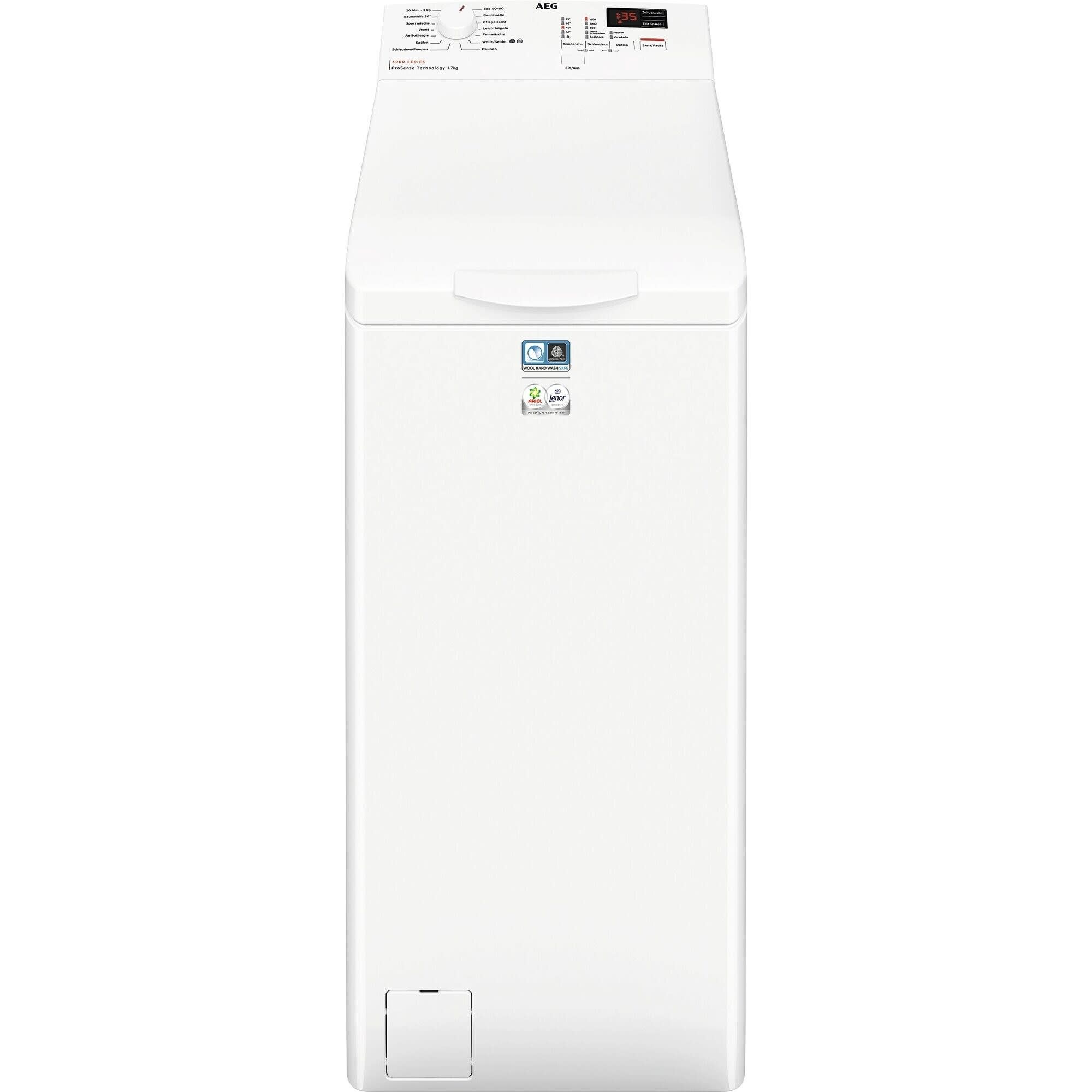 AEG HAUSGERATE AGZ913143543 Waschmaschine Toplader 1200U/min 7kg Dis