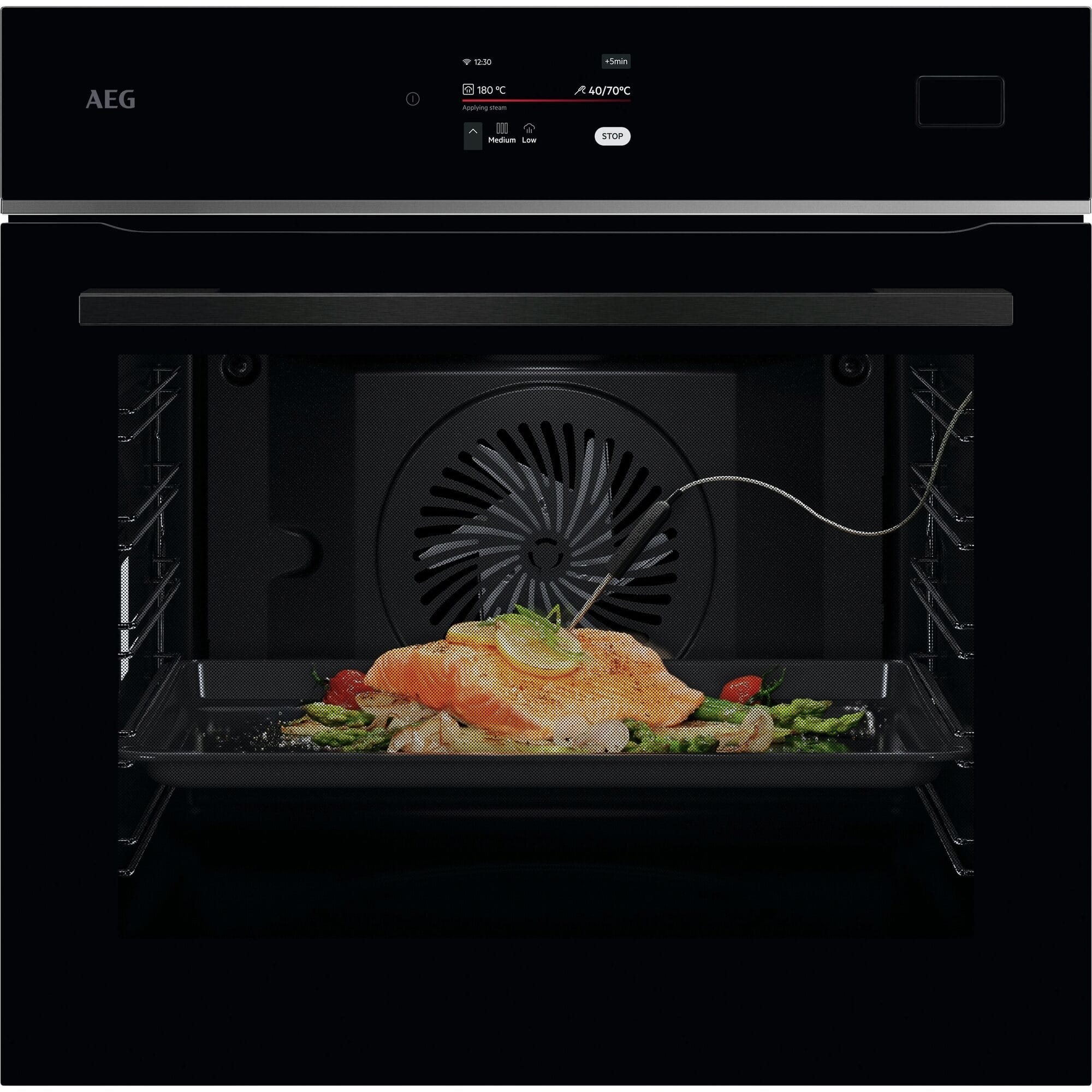 AEG HAUSGERATE AGZ944035026 Einbaudampfbackofen 24BA 70L Dampfreinig