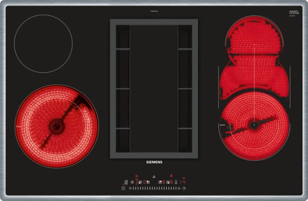 Siemens Hausgerate - SIZET845FM11E Glaskeramik Kochstelle 80cm 1xKombiz Dun
