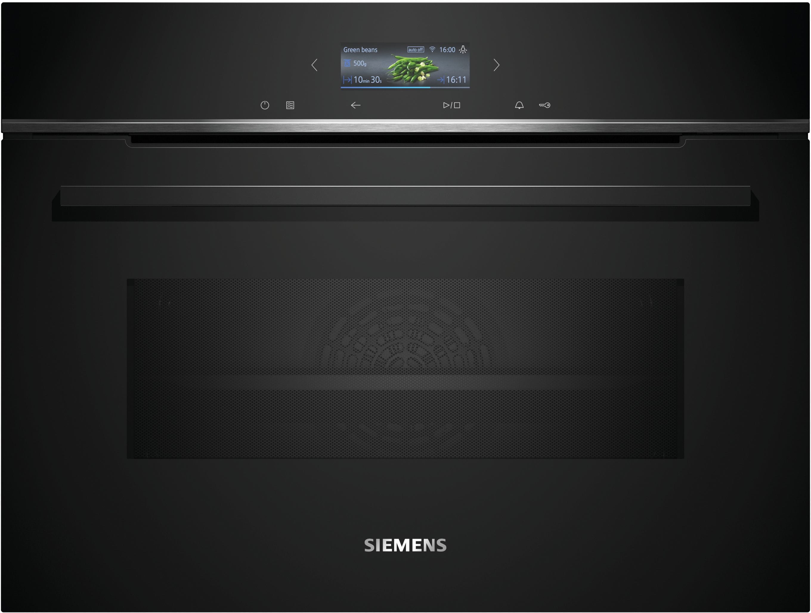 Siemens Hausgerate SIZCM724G1B1 Kompaktbackofen+Mikro 2D 15BA 45L schwar