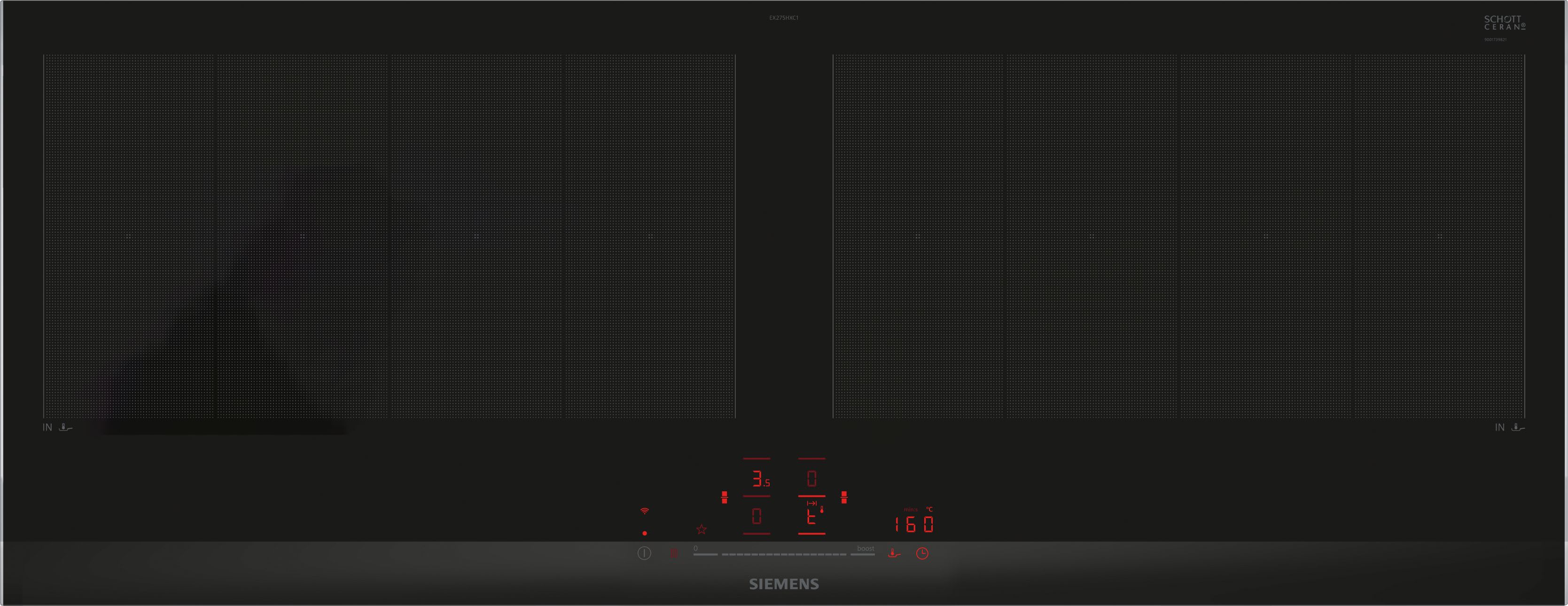 Siemens Hausgerate - SIZEX275HXC1E Glaskeramik Kochstelle 90cm 2xVarioInduk
