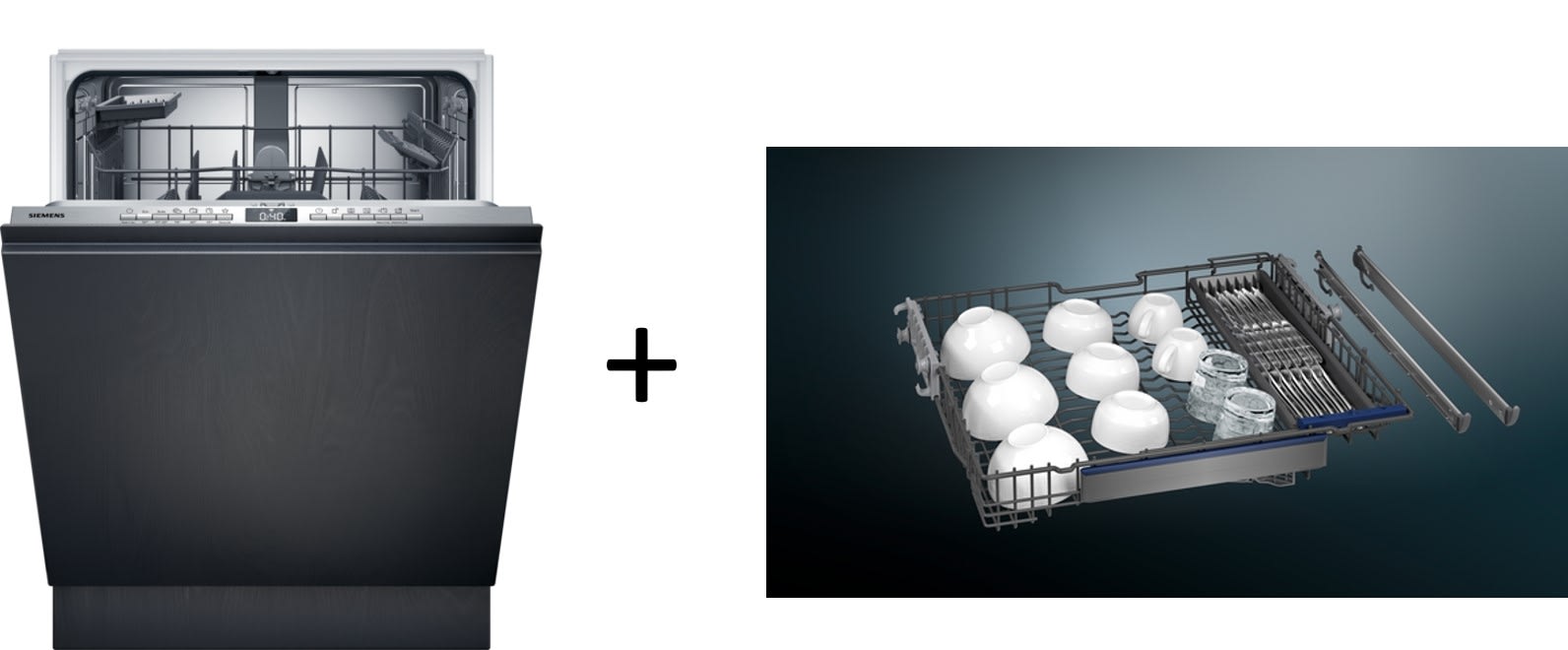 Siemens Hausgerate - SIZSX63EX2JBE Set:Geschirrsp SX63EX27BE vollint XXL 60