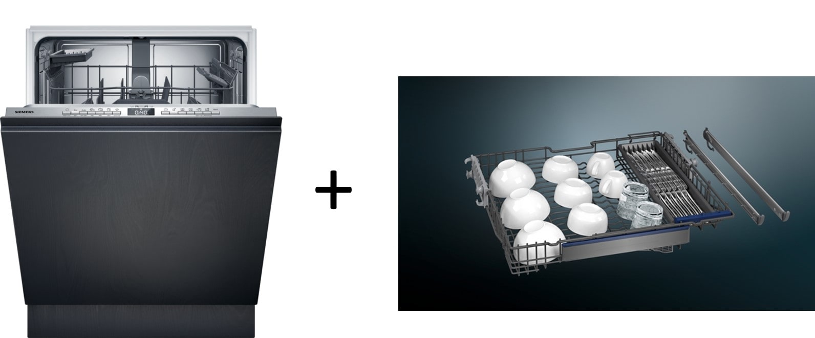 Siemens Hausgerate - SIZSX63EX2JBE Set:Geschirrsp SX63EX27BE vollint XXL 60