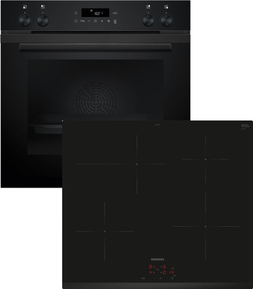 Siemens Hausgerate SIZPQ212IAAB E-Herd Set: HE271ABB4 + EI631CFB1E schwa