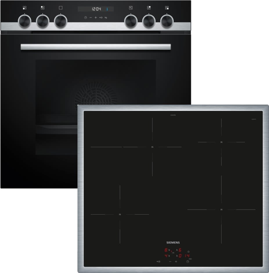 Siemens Hausgerate - SIZEQ522IA01 E-Herd Set: HE517GBS4 + EI645CFB6E sw-ed