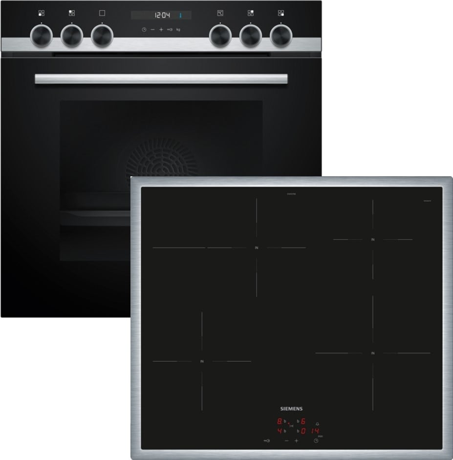 Siemens Hausgerate SIZEQ522IA01 E-Herd Set: HE517GBS4 + EI645CFB6E sw-ed