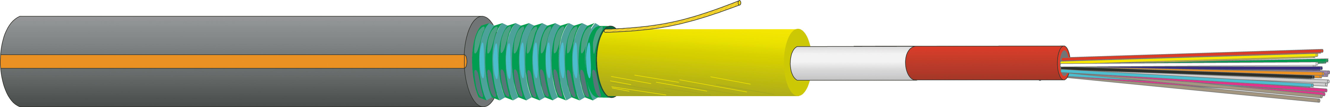 DATWAYLER - DAT18737700FZ LWL Aussenkabel A-DQ(ZN)(SR)2Y 1x6E9/125