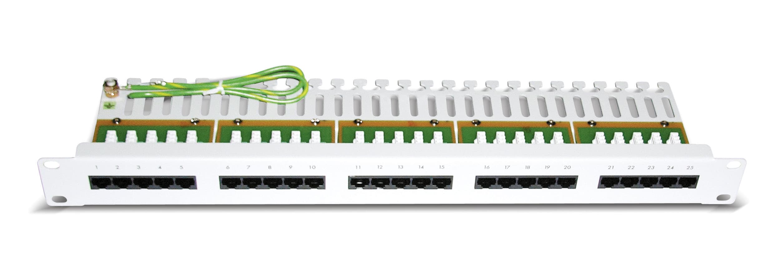 DATWAYLER - DAT418000 Telefonpatchpanel Kat.3 25xRJ45 1HE RAL7