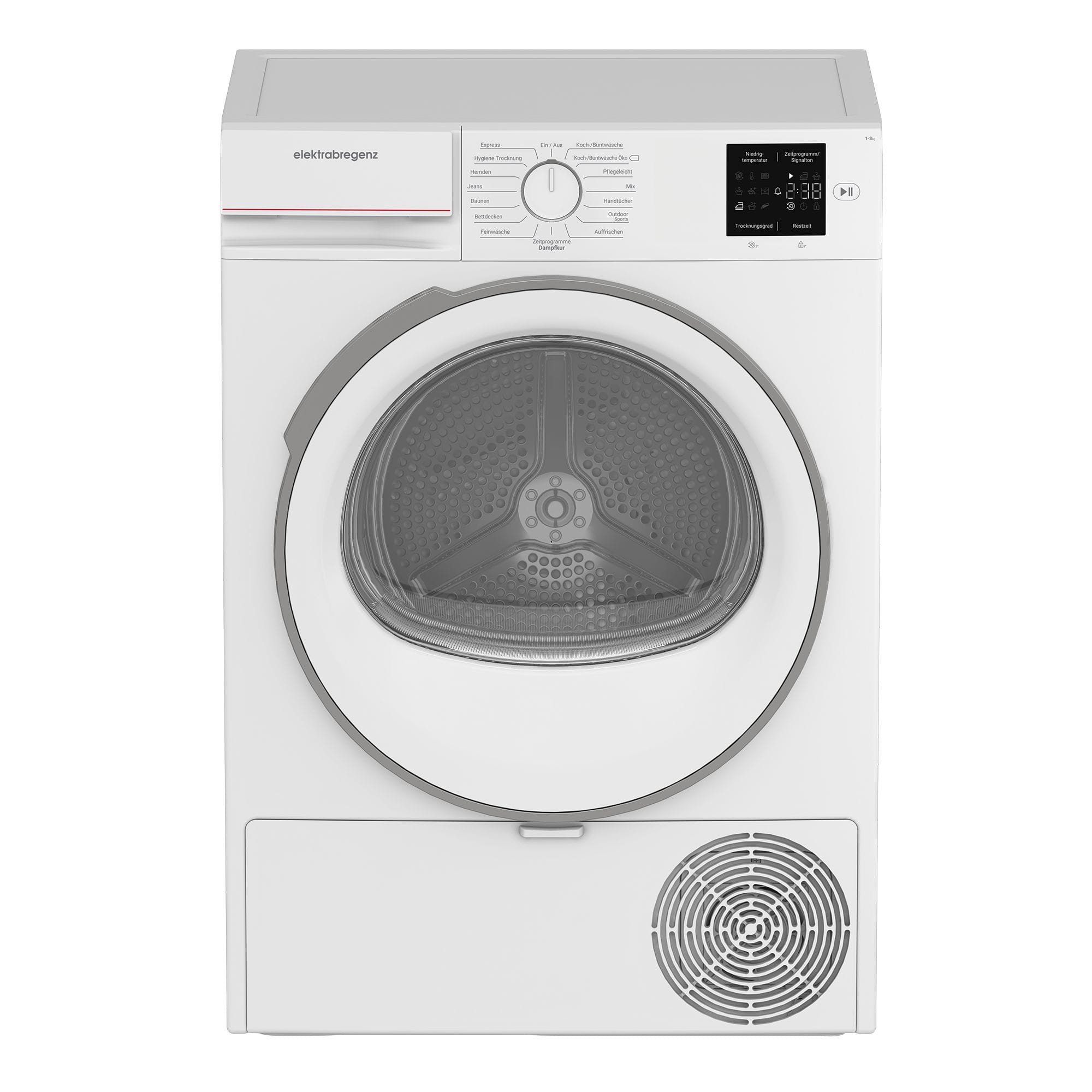 ELEKTRA BREGENZ EKR7188303760 WAschetrockner WP 8kg 15Prog. Disp. A++