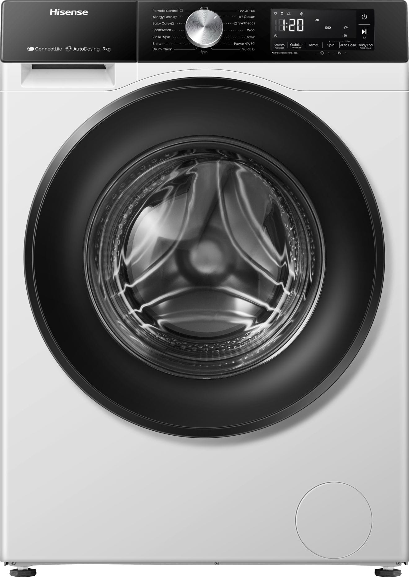 HISENSE HSZ20013526 Waschmaschine 1400U/min 9kg Disp AutoDos