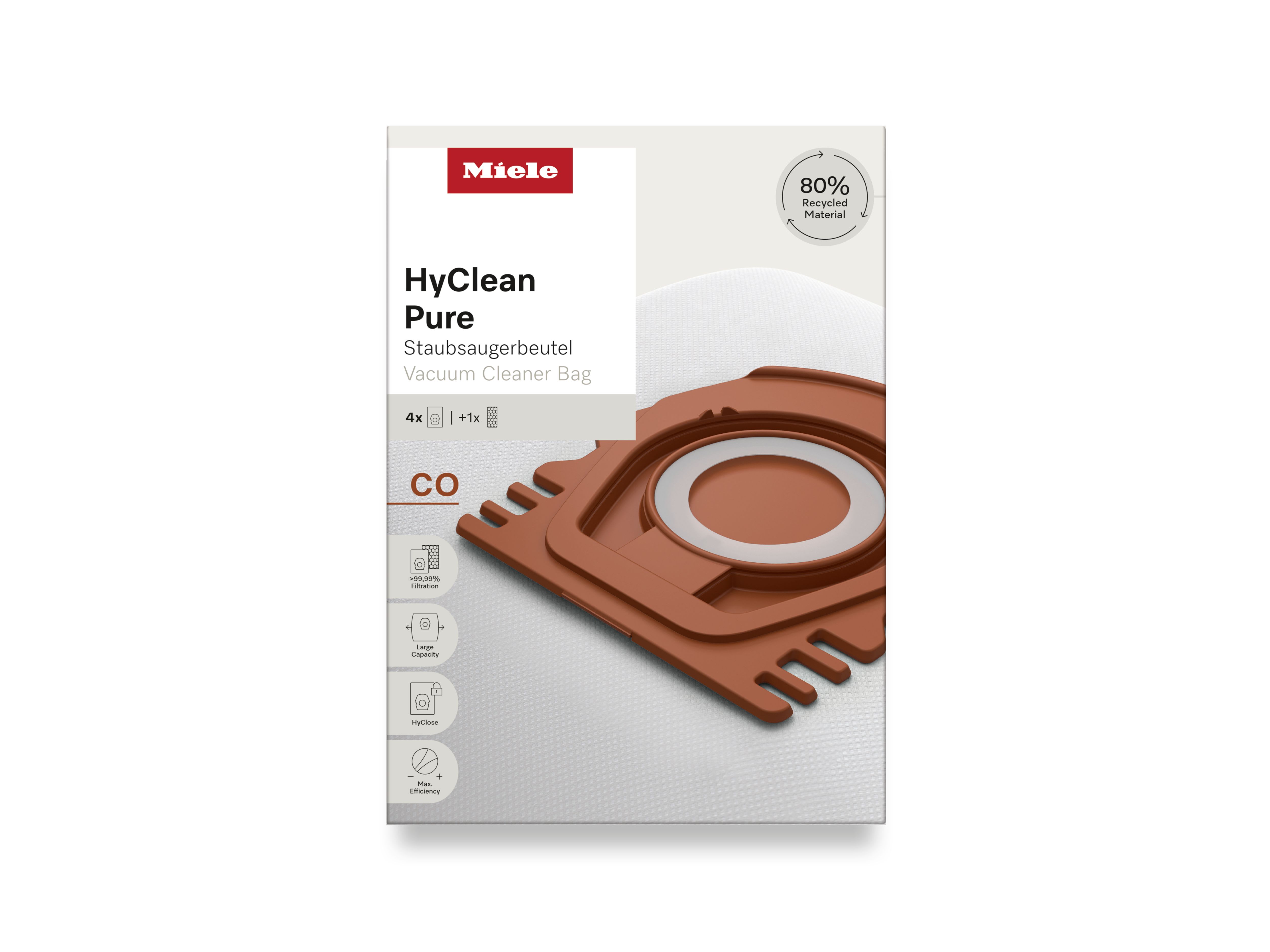 Miele - MIE12557080 VG!C StaubsAcke CO f. Guard M1 4Stk.