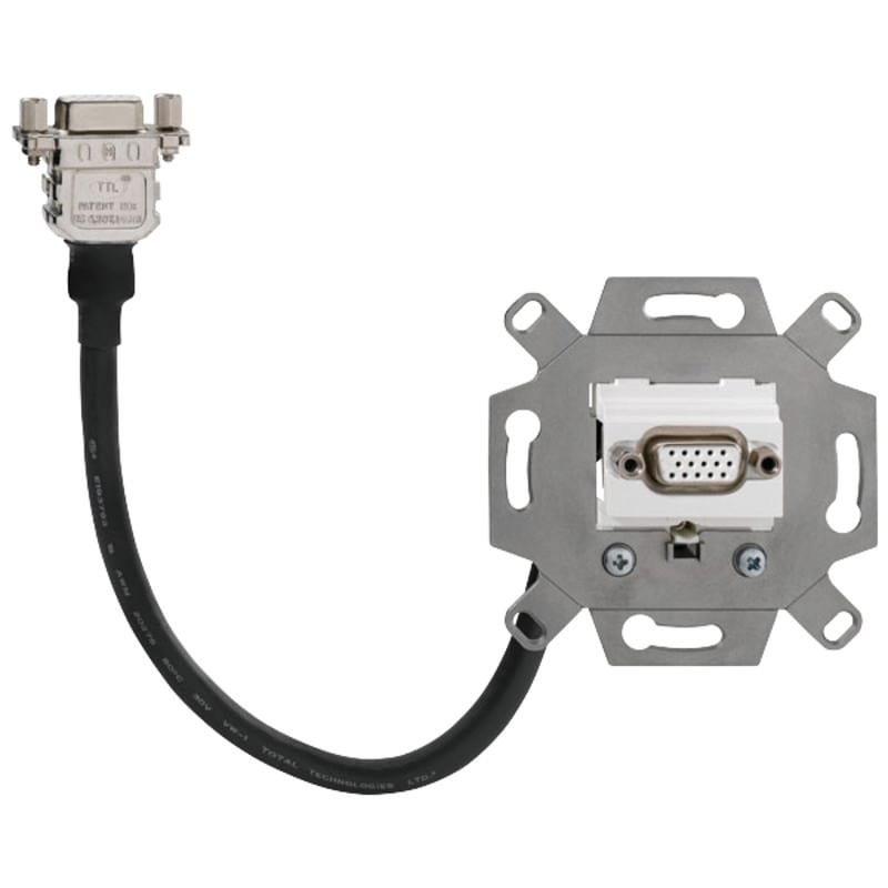 RUTENBECK - RUTN170 105 55 VGA-Anschlussdose, 1-fach, polarweiA