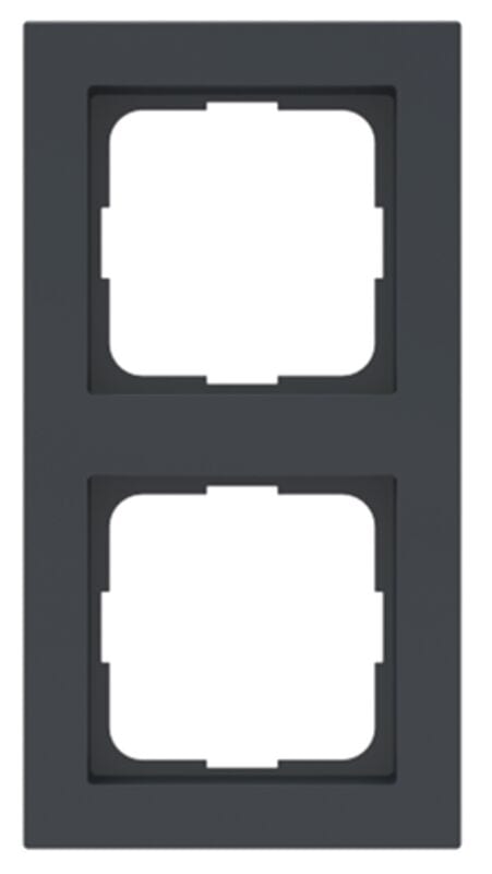 RUTENBECK - RUTN100 000 62 Rahmen 2fach fA1/4r 55x55mm ZentralstA1/