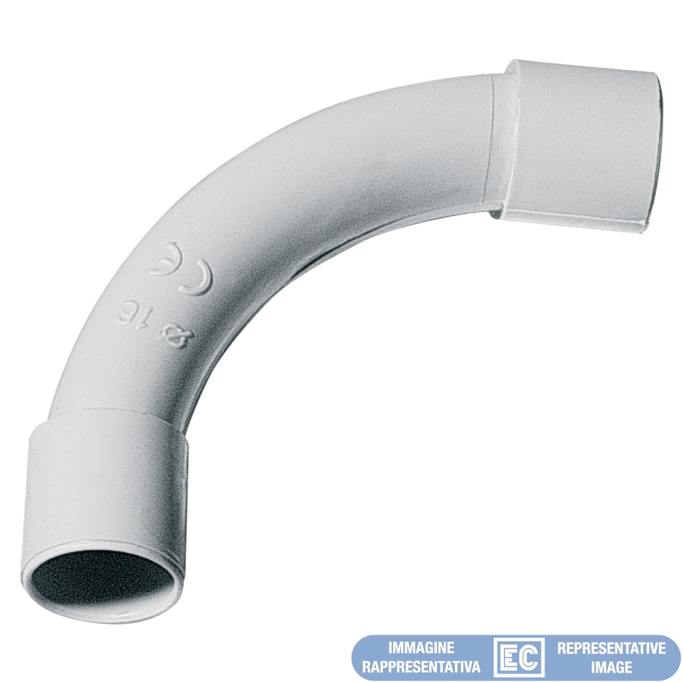 ELETTROCANALI ETNECCRS16H CURVA 90 RAGGIO STRETTO 16 - HF
