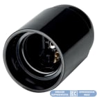 ELETTROCANALI ETNECK52004 PORTALAMPADA E27 LISCIO 10X1,0 NERO