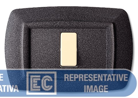 ELETTROCANALI SRL ETNECL2596V-GN PLACCA TONDO 6 MOD.VULC. GRIGIO NOTTE