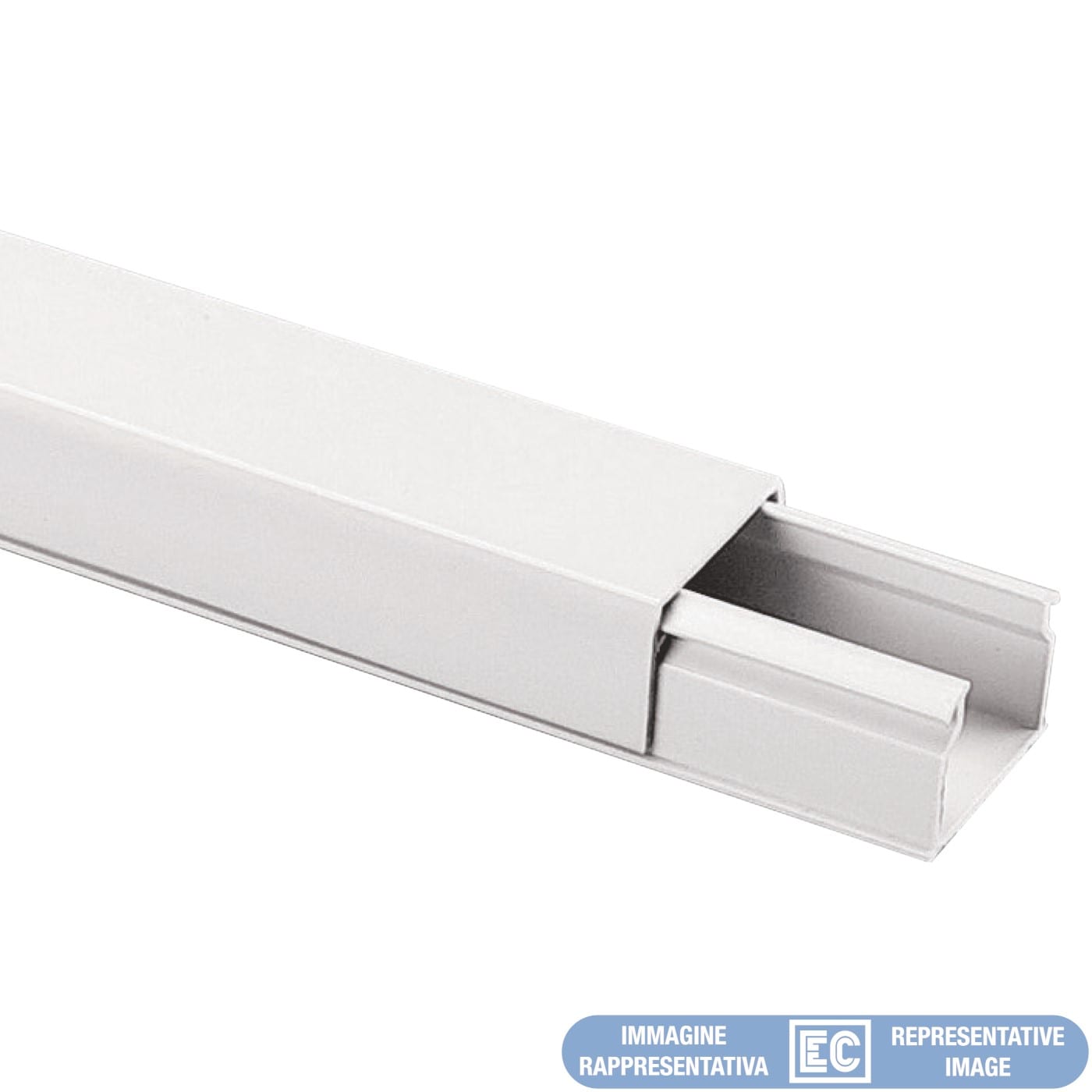 ELETTROCANALI ETNECMC4017AB MINICANALE COP. AVV. 40X17 BIANCO 2SCOMP