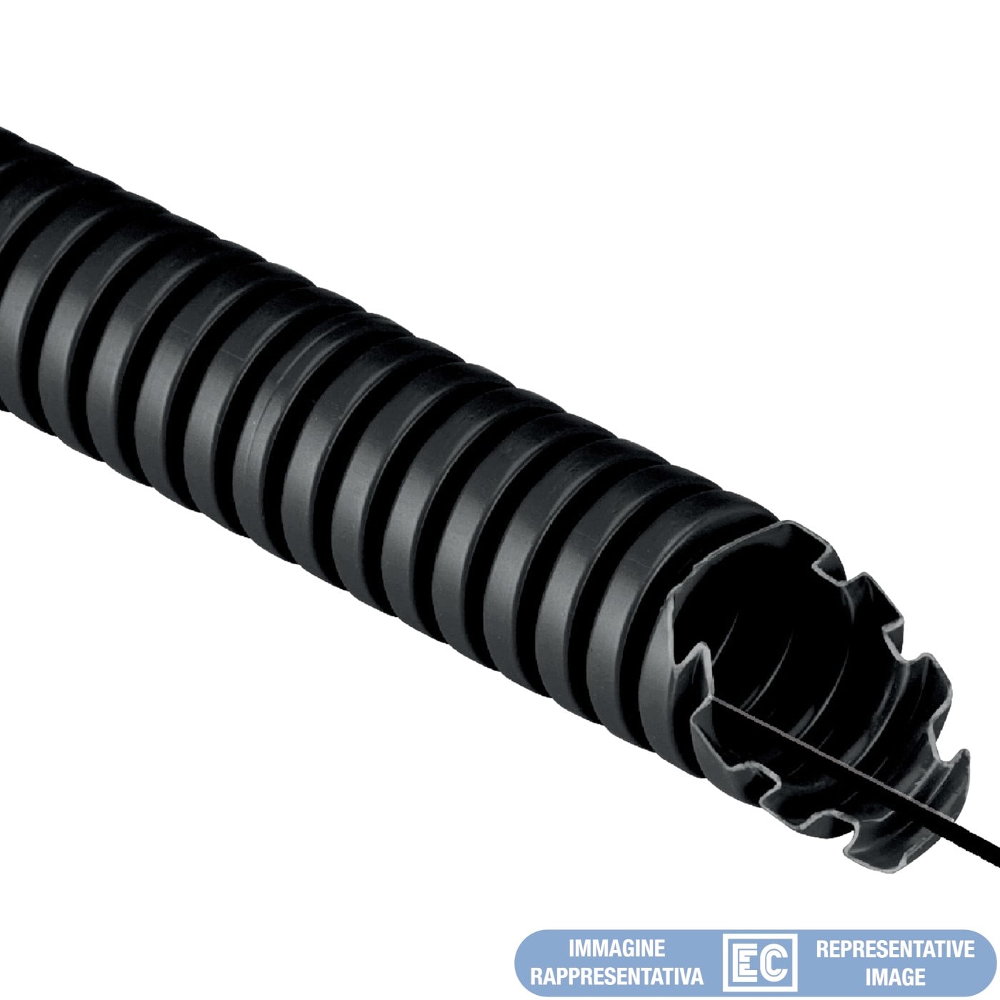 ELETTROCANALI ETNECTC1540T TUBO CORRUGATO PVC 33212 40 TIRAFILO