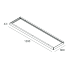 NOVALUX SPA NOX102087.01 BOX PER INST. PLAFONE THE PANEL 1200X300