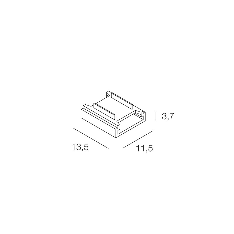 NOVALUX SPA NOX100967.99 STRIP LED: CONNET.2STRIP 238/240LED 10PZ