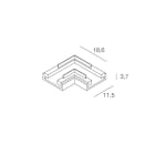 NOVALUX SPA - NOX100968.99 STRIP LED: CON.ANG 2STRIP238/240LED 10PZ
