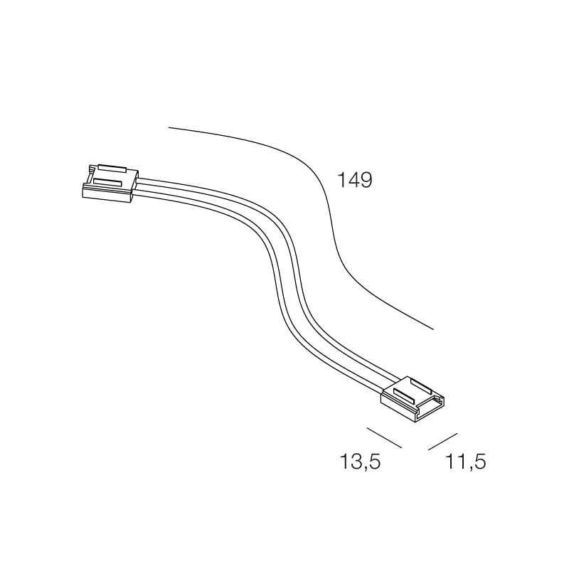 NOVALUX SPA NOX100970.99 STRIP LED: 2 CONN.+CAVO 238/240LED 10PZ