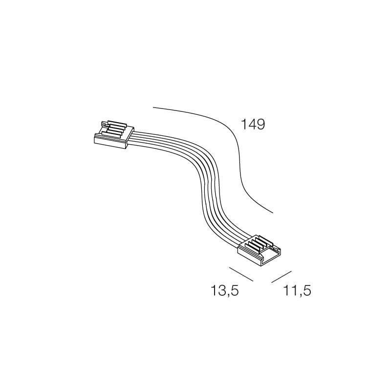 NOVALUX SPA NOX100979.99 STRIP LED: 2 CONNET. +CAVO RGB+W 10PZ