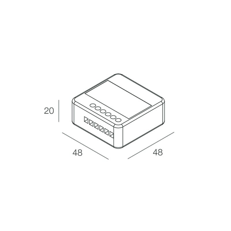 NOVALUX SPA - NOX105917.99 GS: MODULO DIMM. 24-48V 1CH WIFI