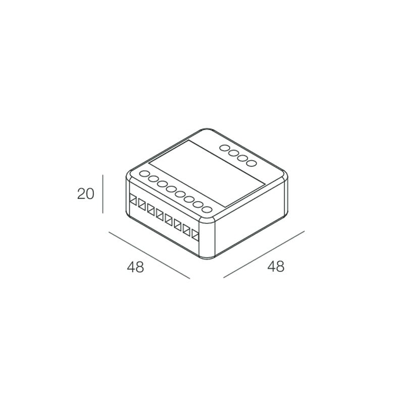 NOVALUX SPA - NOX105919.99 GS: MODULO DIMM. 24-48V 3CH RGB WIFI