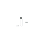 NOVALUX SRL NOX108528.99 MINITUBE F8: DIFFUSORE OPALE L=100MM