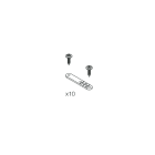 NOVALUX SPA NOX100964.99 STRIP LED 230VAC: KIT 10 CLIPS+20 VITI