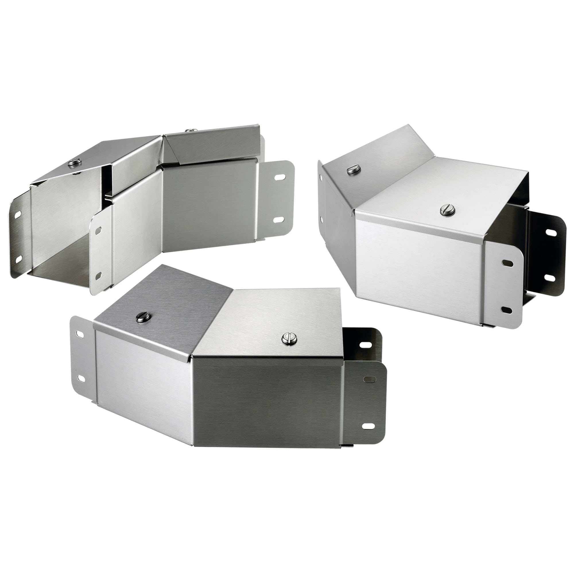 ELDON AUSTRIA GMBH - HOFCTS66EFCO45SS Gomito a 45 gradi Clean Tray con profilo superiore inclinato all'esterno, 6.00x6.00, spazzolato, SS304