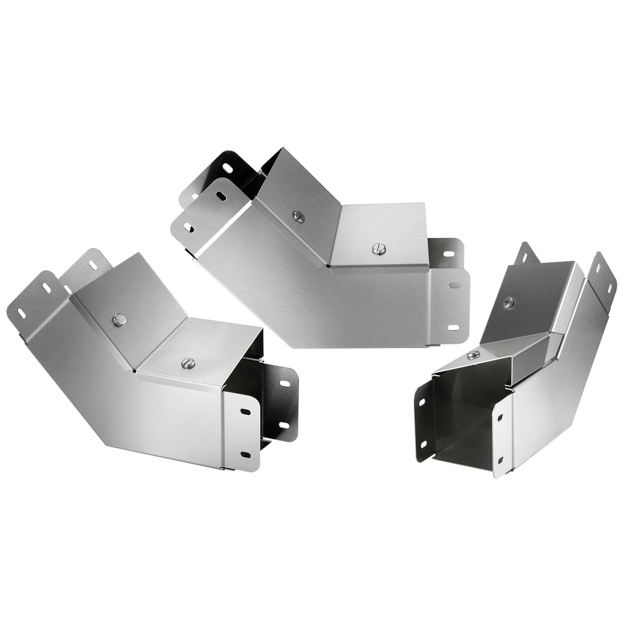 ELDON AUSTRIA GMBH - HOFCTS44EIC45SS Gomito a 45 gradi Clean Tray con profilo interno inclinato, 4,00x4,00, spazzolato, SS304