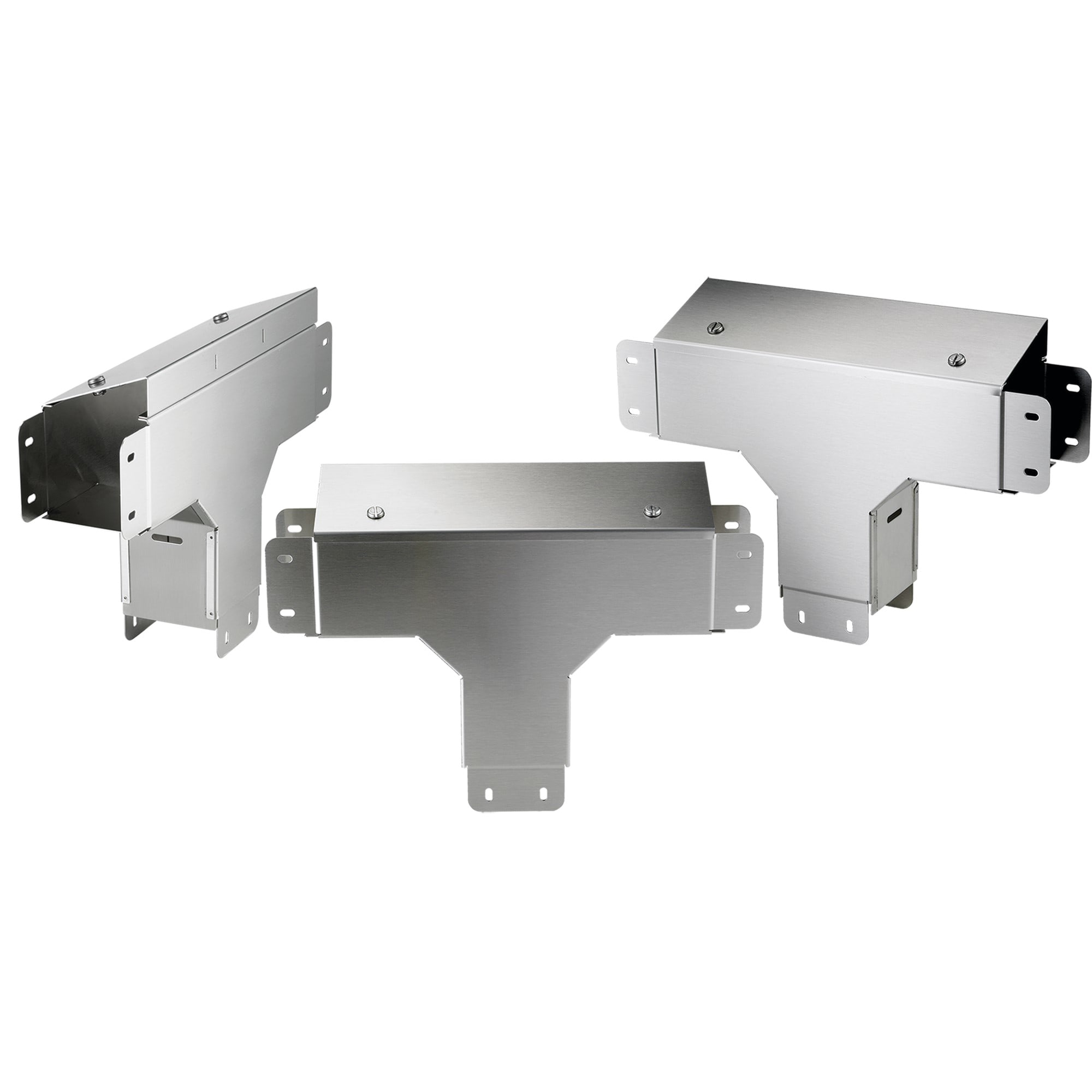 ELDON AUSTRIA GMBH - HOFCTS66TOCSS Clean Tray con raccordo a T e profilo esterno incl. a 90 gradi, 6.00x6.00, spazzolato, SS304
